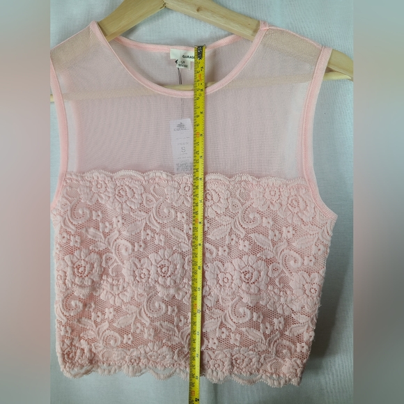 Garage midi mesh tank- Calm pink- New with tags- Size small womens - Picture 3 of 3